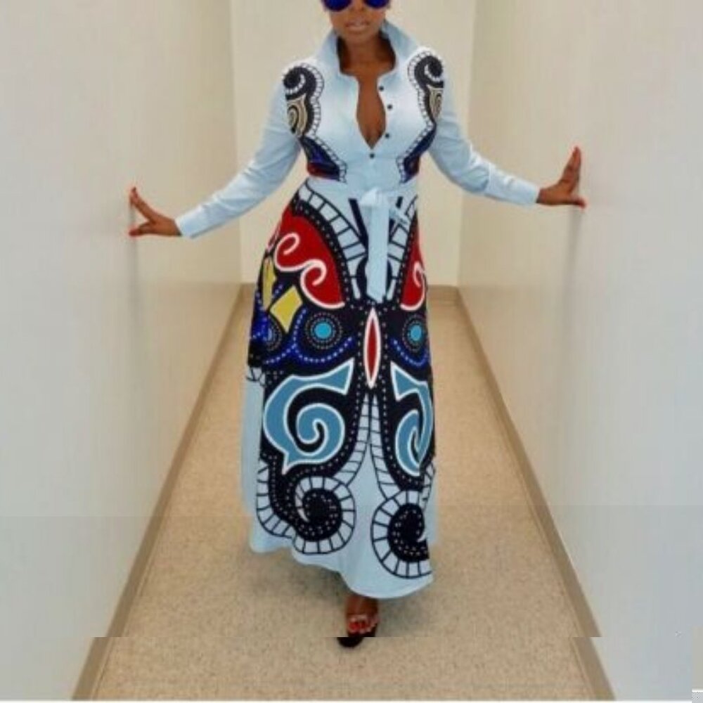 Vibrant Butterfly Maxi Dress 🦋